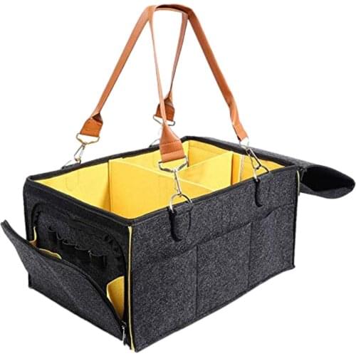 Portable Baby Diaper Caddy Organizer Tote Nappy Caddy Organizer Large Size Nursery Essentials Storage Bins for Changing Table or