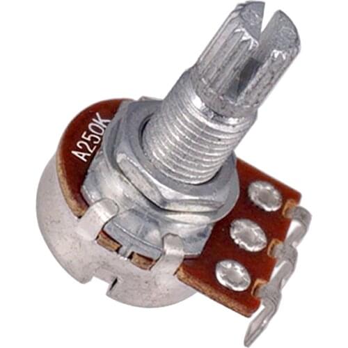 250K Split Shaft Audio Pot Potentiometer Fine for Guitar Or Bass