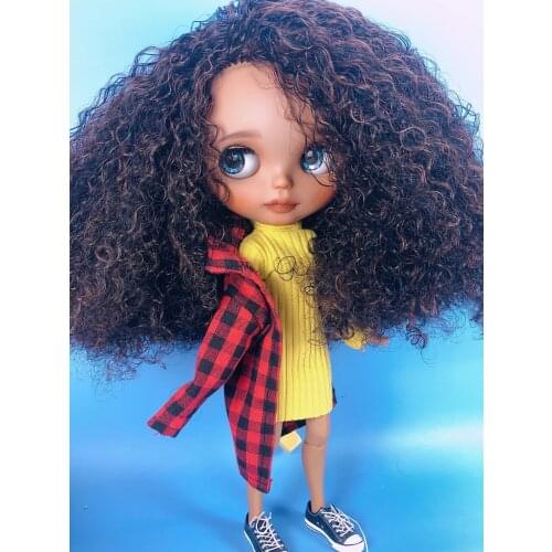 Pre -sale customization doll DIY Nude blyth doll For Girls nude doll Black skin