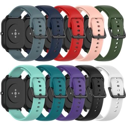 20mm Silcone watch strap bracelet For Xiaomi Huami Amazfit GTS Smart Watch Wrist Strap Replacement Wristband bracelet