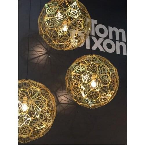 Post modern chandeliers living room dining room stainless steel diamond ball chandelier irregular geometry Chandelier AC85-265V
