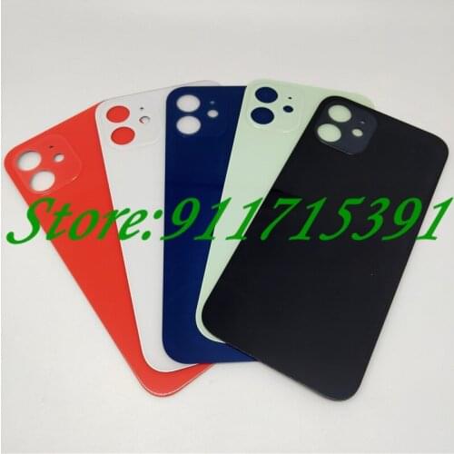 Glass Housing Case For iPhone 12 12Mini Big Hole Back Battery Cover Rear Door Housing Repair parts