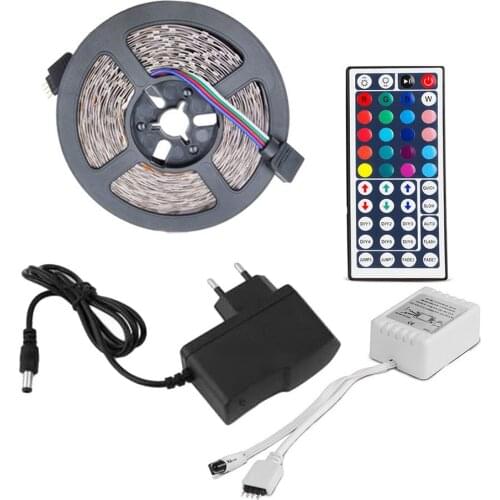 LED Strip Light 12V 5M 300 Leds SMD 3528 Diode Tape RGB & Single Colors High Quality LED Ribbon Flexible Home Decoration Lights