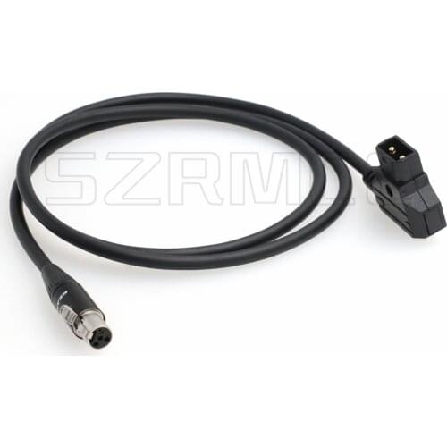 TVLogic VFM Monitor Alphatron EVF Power Cable D-tap 2 Pin Male to Mini XLR 4 Pin Female