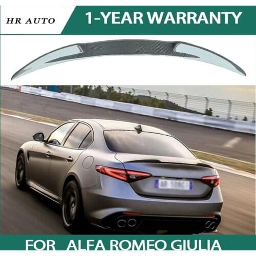 Fiber Rear Spoiler Giulia Romeo Spoiler wing fit for Alfa Romeo Giulia Carbon