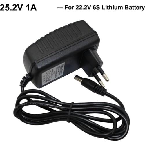 25.2V 2A 3A DC charger 24V 5A Li-ion Ebike Charger 25.2 V 1A AC 100-240V Input Used for 22.2V 6 Series lithium battery pack