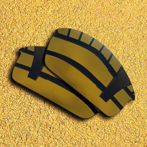 Bronze Gold Mirrored Polarized Replacement Lenses for Bottlecap Sunglasses Frame 100% UVA & UVB