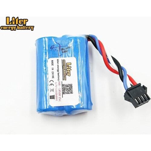 10pcs/lot 3.7V 1300mAH 15c Lithium battery You Di UDI001 remote control boats remote control boat ring odd 960 4P 18500