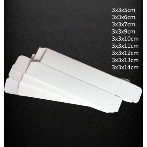 100pcs White Paper box Lipstick Spray Party Favor Box Dozens of Sizes