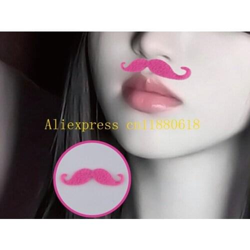 1000set/lot Free Shpping 7pcs/set Men Women COS Costume Party Halloween Fake Mustache Moustache Funny Fake Beard Whisker