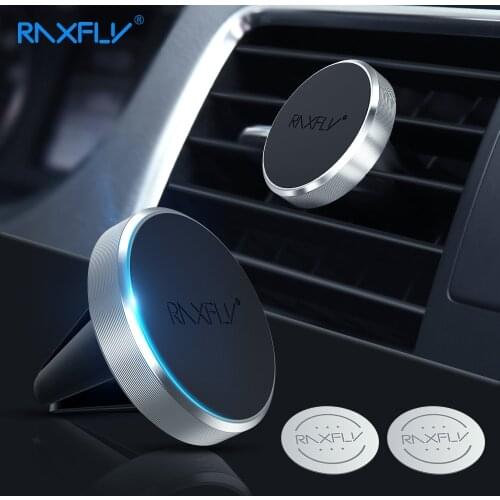 RAXFLY Magnet Car Holder For Samsung S9 Note 8 9 Phone Stand Air Vent Magnetic Car Phone Holder in Car For Xiaomi Redmi Note 7 4