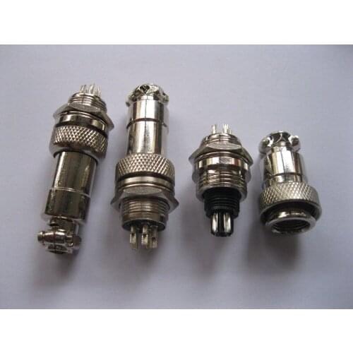 50 set XLR 5 Pin 12mm Audio Cable Connector Panel Chassis Mount Kit