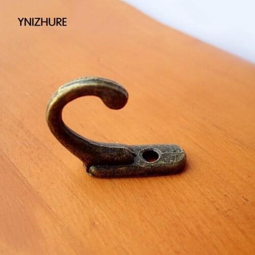 50pcs 8*22mm Antique hook single row of small hole hook special small single hook wall hanger bronze