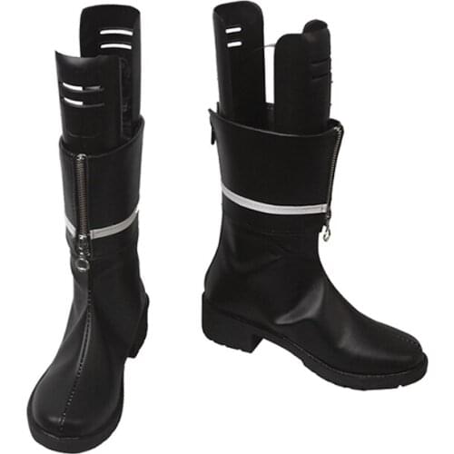Anime Cosplay Arknights Manticore Shoe Black Boots Cosplay Punk Shoe Custom Made A