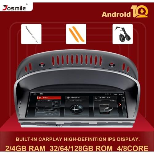 8 core 4G 128G HD IPS Android 10.0 Car Radio Multimedia For BMW Series 5/3 E60 E61 E62 E63 E90 E91 CIC CCC GPS Built-in Carplay
