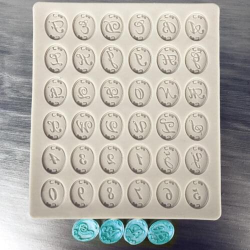 Letters & Numbers Silicone Mold Fondant Mould Cake Decorating Tools Chocolate Gumpaste Molds, Sugarcraft, Kitchen Gadget