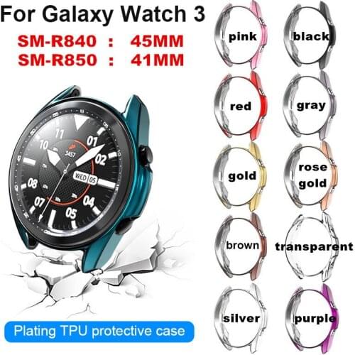 Watch Case For Samsung Galaxy Watch 3 45/41MM Smart Watch Case Cover Ultra Slim Case Shell For Samsung