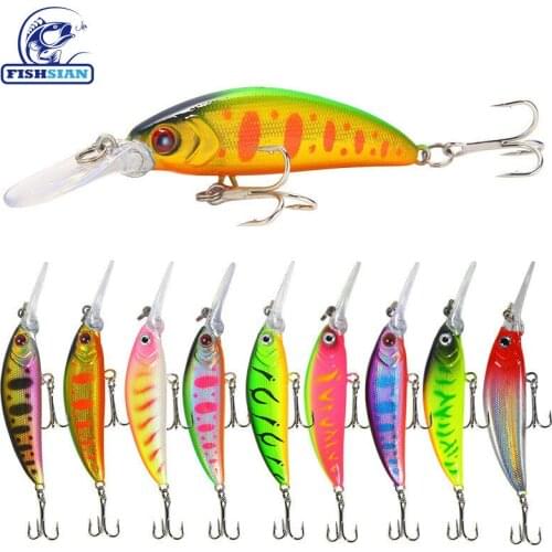 Fishsian Minnow Fishing Lure 7cm 5.7g Bass Lure Fishing Lures Fish Bait Articulos De Pesca Fake Fish Tackle Isca Equipment