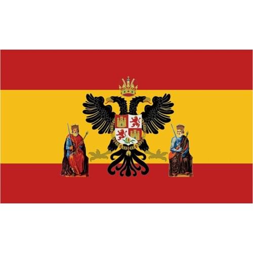Spain Flag The Coat of arms of Toledo (Spain) 3x5FT 90x150cm 100D Polyester with Brass Grommets Advertising Banner