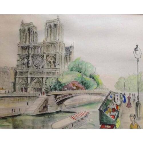 City Painting By Numbers Picture For Adults On Canvas With Frame Landscpae Coloring Drawing Oil Paintings By Number Home Decor