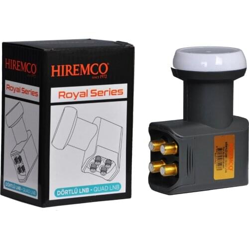 👍Hiremco Royal Series Quad Lnb - 4 Output Lnb 4K And Hd Compatible