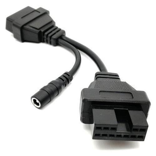 OBD2 OBDII cable For MITSUBISHI 12PIN to 16pin Adapter Connector Diagnostic scanner for MITSUBISHI