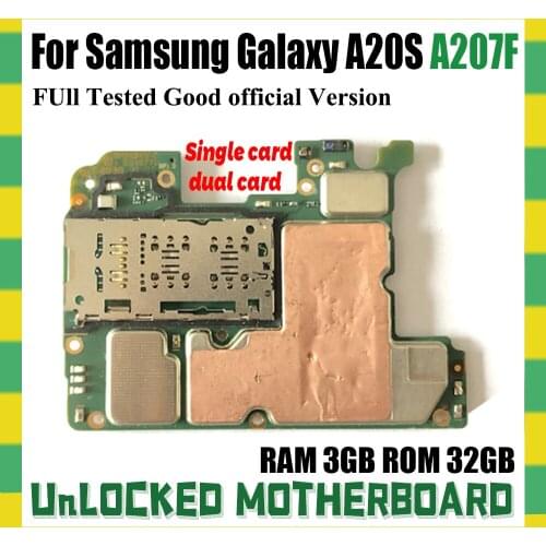 High Quality For Samsung Galaxy A20S A207F Motherboard,Unlocked For Samsung Galaxy A20S A207F Logic Board Mainboard With chips