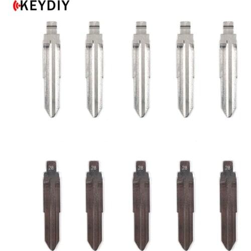 KEYDIY 10 pcs/lot Metal Blank Uncut Flip KEYDIY KD/JMD/VVDI Remote Key Blade Type #28 for Kia NO.28 Blades
