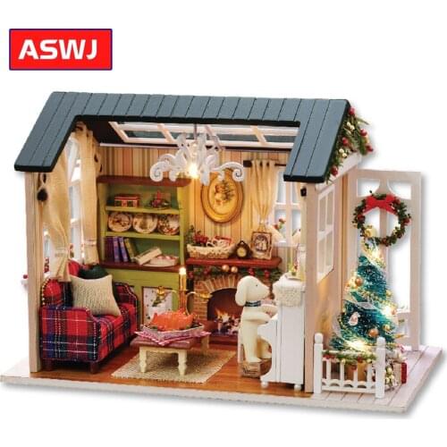 New DIY Miniature Dollhouse With Furnitures Wooden House Cutebee Roombox Toys For Children Classic Birthday Christmas Gifts