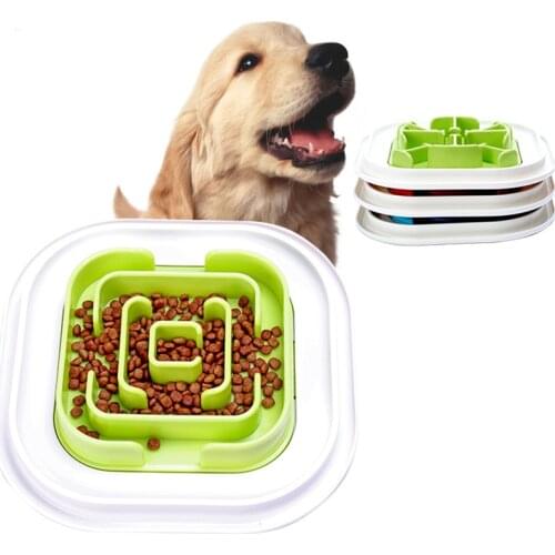 3 Color Slow Dog Cat Bottle Bowl for Dogs Cats Safety Plastic Pet Feeder Puppy Dog Food Water Bowls Pets Products comedero perro