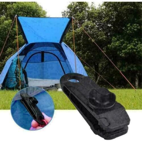 Reusable Tent Clips Outdoor Camping Survival Grommet Tent Clips Buckle Awning Tarp Fixed Clips Tent Stakes Accessories