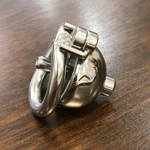 Stainless Steel Male Chastity Cage Small Mens Locking Belt Restraint Device 160 Chastity Cage Sex Toy