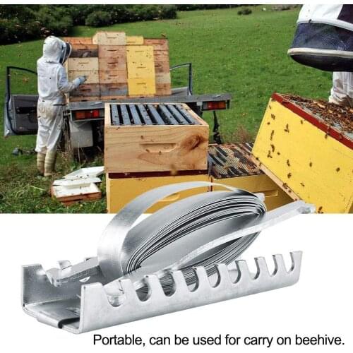 1 pcs Galvanized Metal Beehives Tie Down Strap Beehive Bundle Tools Strong Hardness Flexibility Firmly Beekeeper Accessory