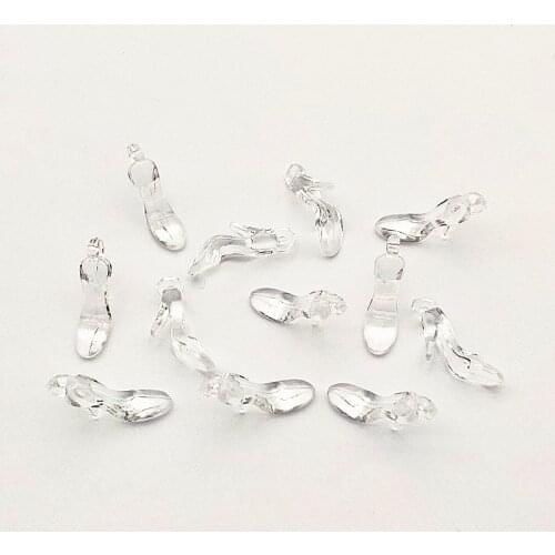 New arrival! Choose size Clear acrylic High heels shape charm for Hand Made Earrings DIY parts,Jewelry Findings & Components
