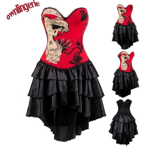 New style sexy red Punk dress with animal dinosaur design s-2xl W3492