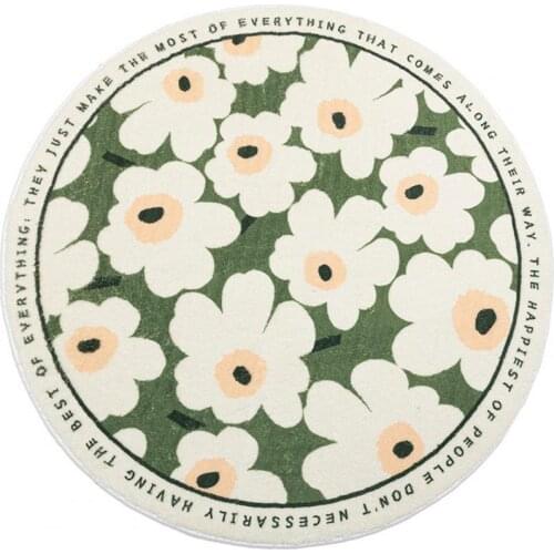 Comfortable Practical Polyester Wear Resistant Floor Carpet Polyester Floor Carpet Round for Living Room