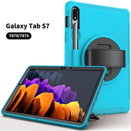 Shockproof Heavy Safe Hard Cover For Samsung Galaxy Tab S7 Case 11 Inch 2020 T870 T875 Funda Stand Tablet Protective Shell+Pen