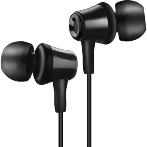 S8 In-ear wired Earphone Earbuds 3.5mm Headphones with In-Line Microphone - Black