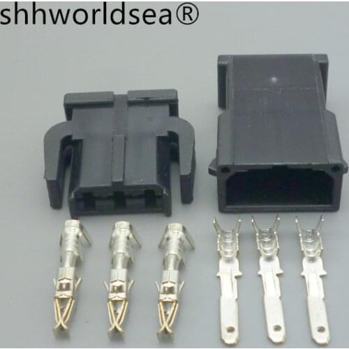 Shhworldsea 3 Pin/Way 2.8mm Female Male Auto Wire Harness Reading Light Connector Plug For VW SKODA 893 971 993