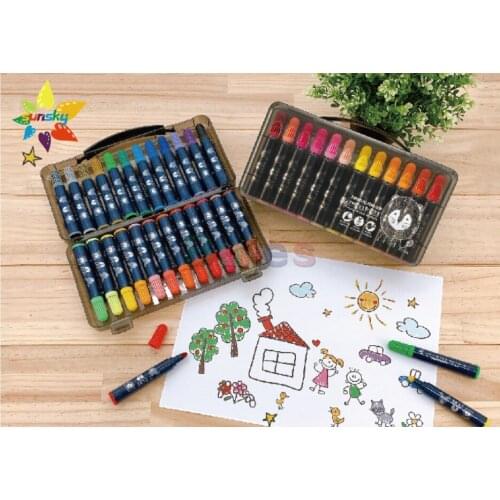 Simbalion 12/24/36 color Hairy animal watercolor pen Large conical head non-toxic for children graffiti painting art supplies