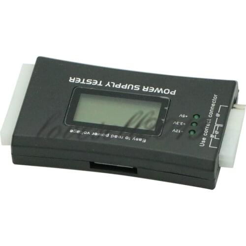 1PCS NEW Power Supply Tester 20 24 Pin Sata LCD PSU HD ATX BTX Voltage Test Source 4.9 average based on 18 product ratings 5 16