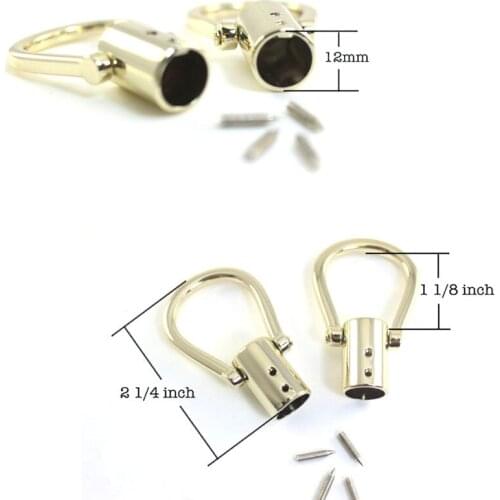 12mm inner Gold Nickel Belt Stopper / End Stopper / Rope stopper