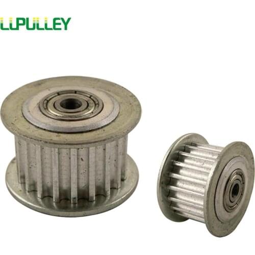 LUPULLEY 20 Teeth 3M Idler Pulley Passive Pulley Bore 3/4/5/6mm Width 11/16mm 3M Tension Belt Idler Pulley With Bearing 2PCS