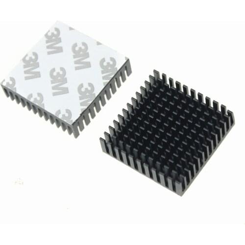 500 Pieces 40X40X11mm Chip CPU GPU VGA RAM LED IC Black Heatsink 40mm x 11mm