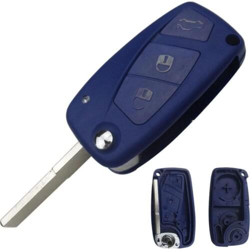 60% Hot Sale 3 Buttons Remote Flip Car Key Fob Shell Case for Fiat Grande Punto Stilo Panda Ключ для автомобиля