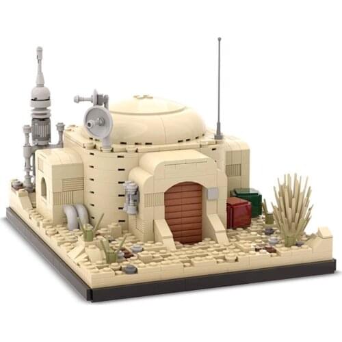 695pcs Space Series Wars Lukes home on Tatooine MOC Building Blocks Architecture Bricks Model DIY Toys Children Gifts