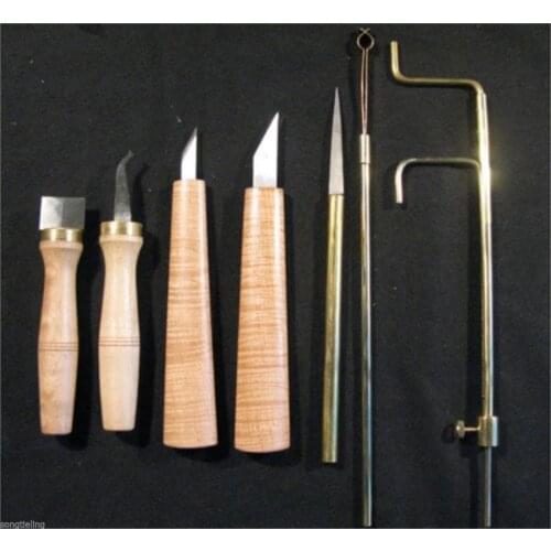 7pcs high quality various cello making tools sound post tools cutter