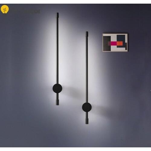 Post-Modern E27 Aluminum Wall Light Living Room Background Nordic Indoor Lighting Dimmable Wall Lamp Wall Sconce Light Fixture