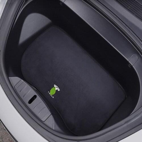 For Tesla Model 3 automobile flannel cushion front trunk cushion storage box dust pad protection pad