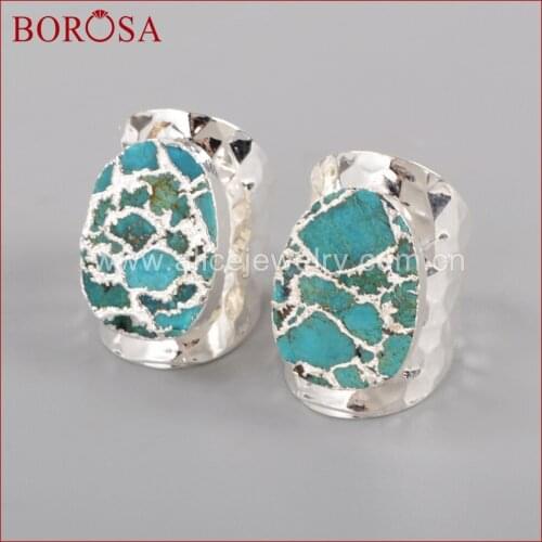 Женские серебряные кольца BOROSA China At AliExpress